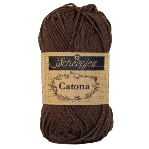 Fil de coton -Catona-Scheepjes-162-café-noir