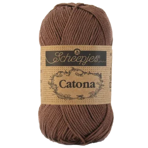 Fil de coton -Catona-Scheepjes-507-chocolat