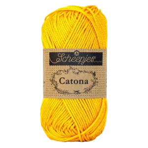 Fil de coton -Catona-Scheepjes-208-jaune-or