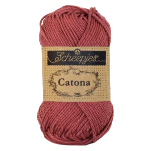Fil de coton -Catona-Scheepjes-396-vin-rosé
