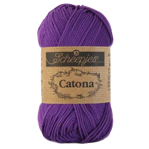 Fil de coton -Catona-Scheepjes-521-violet-foncé